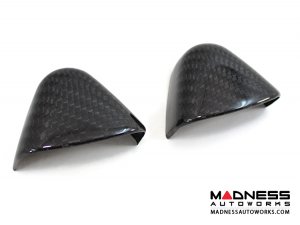 Alfa Romeo 4C Carbon Fiber Upper Safety Belt Ring Covers 